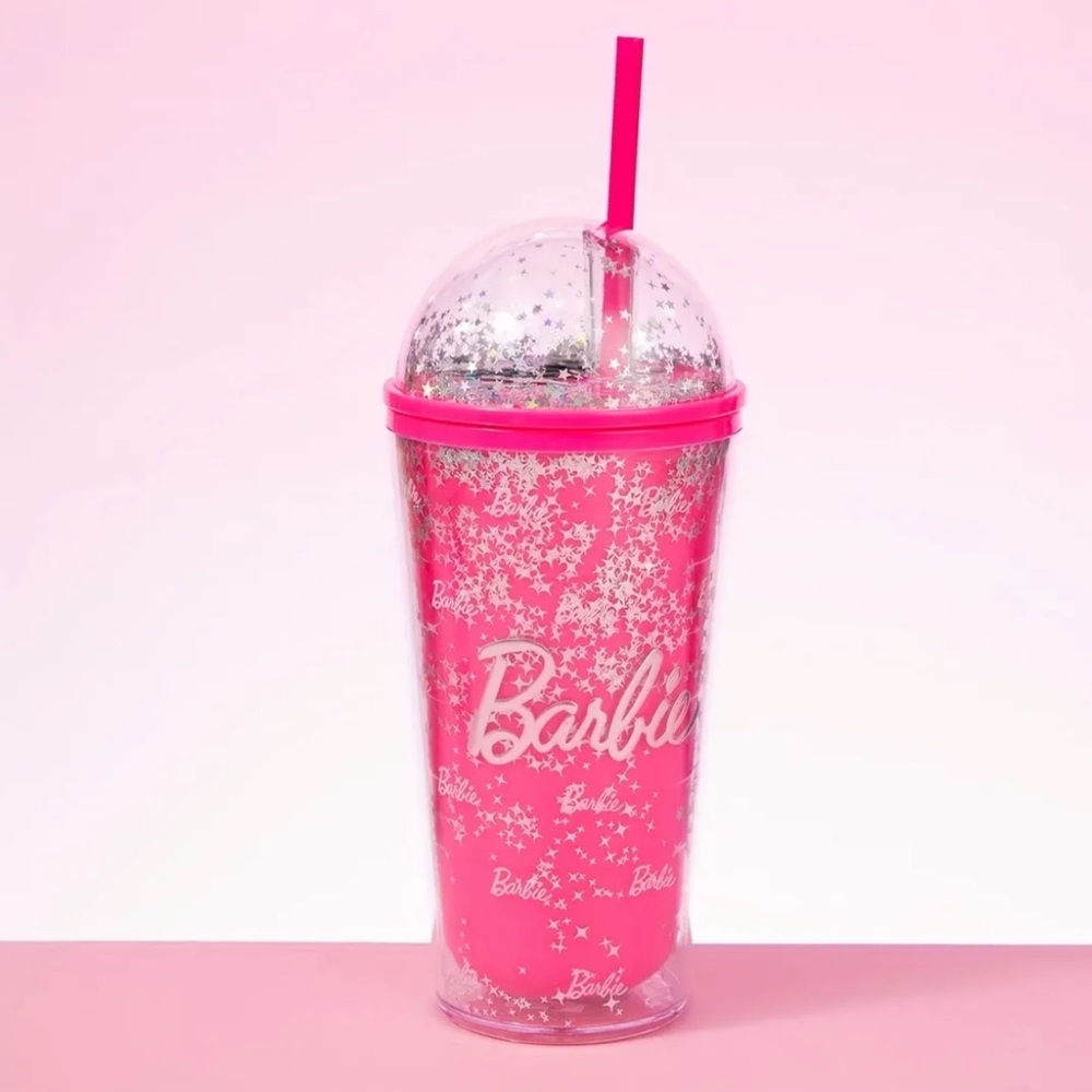 Barbie Hot Pink Glitter Tumbler Cup, Barbie Tumbler, Barbie Tumbler, Barbie Cup